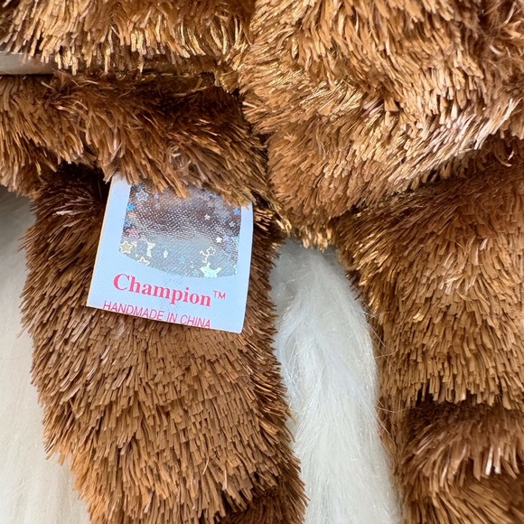 Champion Brown Plush Bear with Red Tag - Picture 4 of 7
